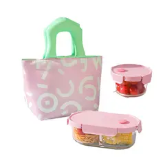 TIOZONEY - Bolsa térmica de lonchera - Rosado