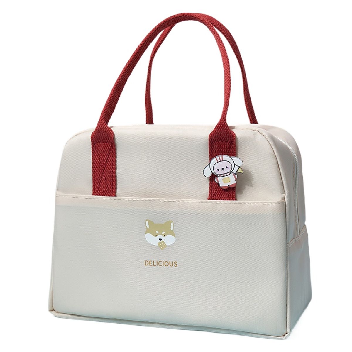 TIOZONEY - Bolsa térmica de lonchera - Blanco