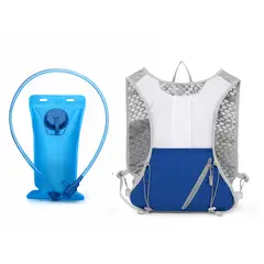 TIOZONEY - Mochila para bicicleta y bolsa de agua de 2 litros Azul