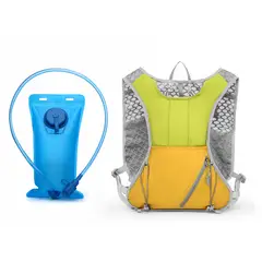 TIOZONEY - Mochila para ciclismo y bolsa de hidratación de 2 litros Amarillo