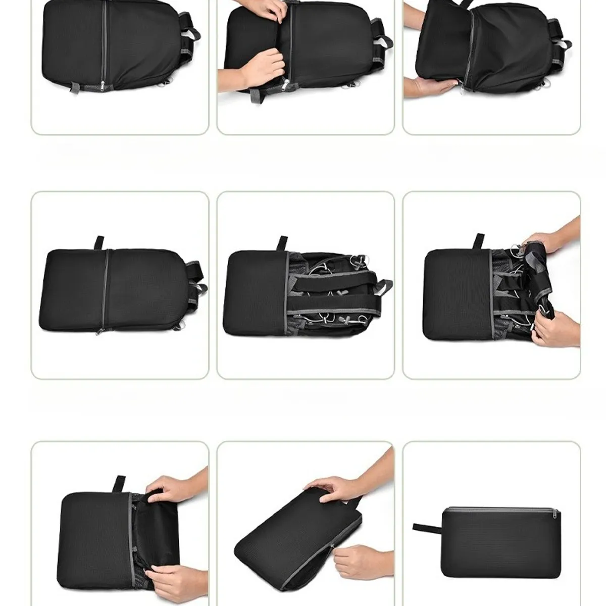 TIOZONEY - Mochila deportiva para actividades al aire libre  Negro