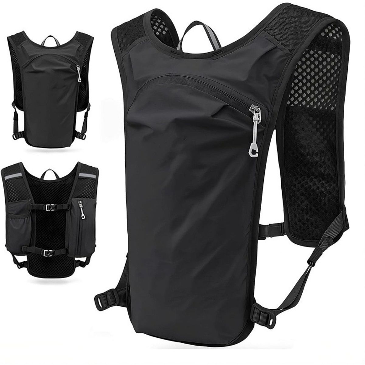 TIOZONEY - Mochila deportiva para actividades al aire libre  Negro