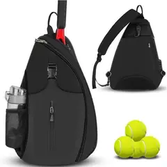 TIOZONEY - Mochila deportiva para tenisNegro