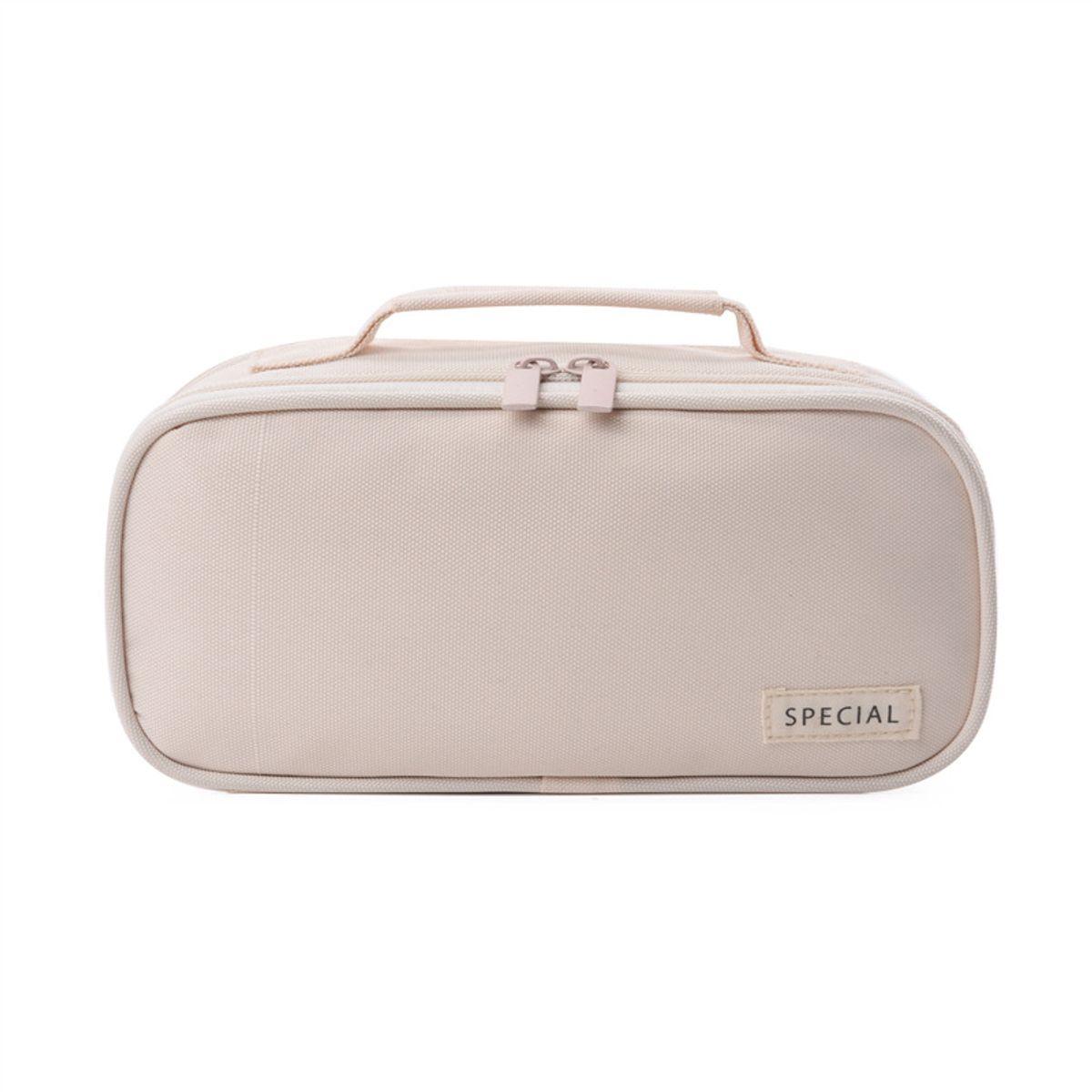 TIOZONEY - Estuche para lápices con múltiples bolsillos-Beige