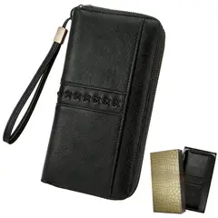 SLOWTON - Billetera Originals Cartera De Mujer Bloqueo Billetero Doble Gran Capacidad