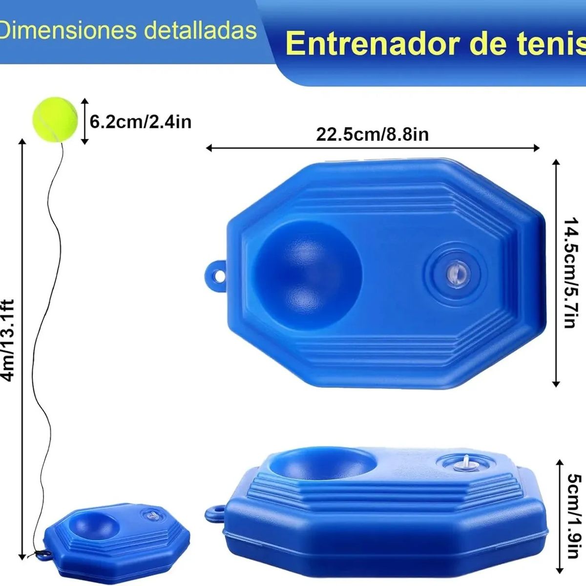 KUANGYE - Par De Raquetas De Entrenamiento Tenis Racket Trainer