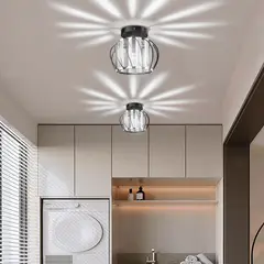 AIZO - Pack de 2 Lámparas de Techo Jaula Metálica Industrial Vintage​ con Casquillo E27 sin Luz​ Comedor