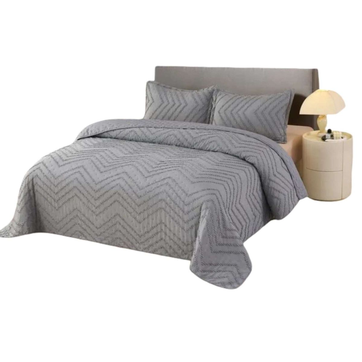 GENERICO - Cubrecama de verano Chevron king-super king