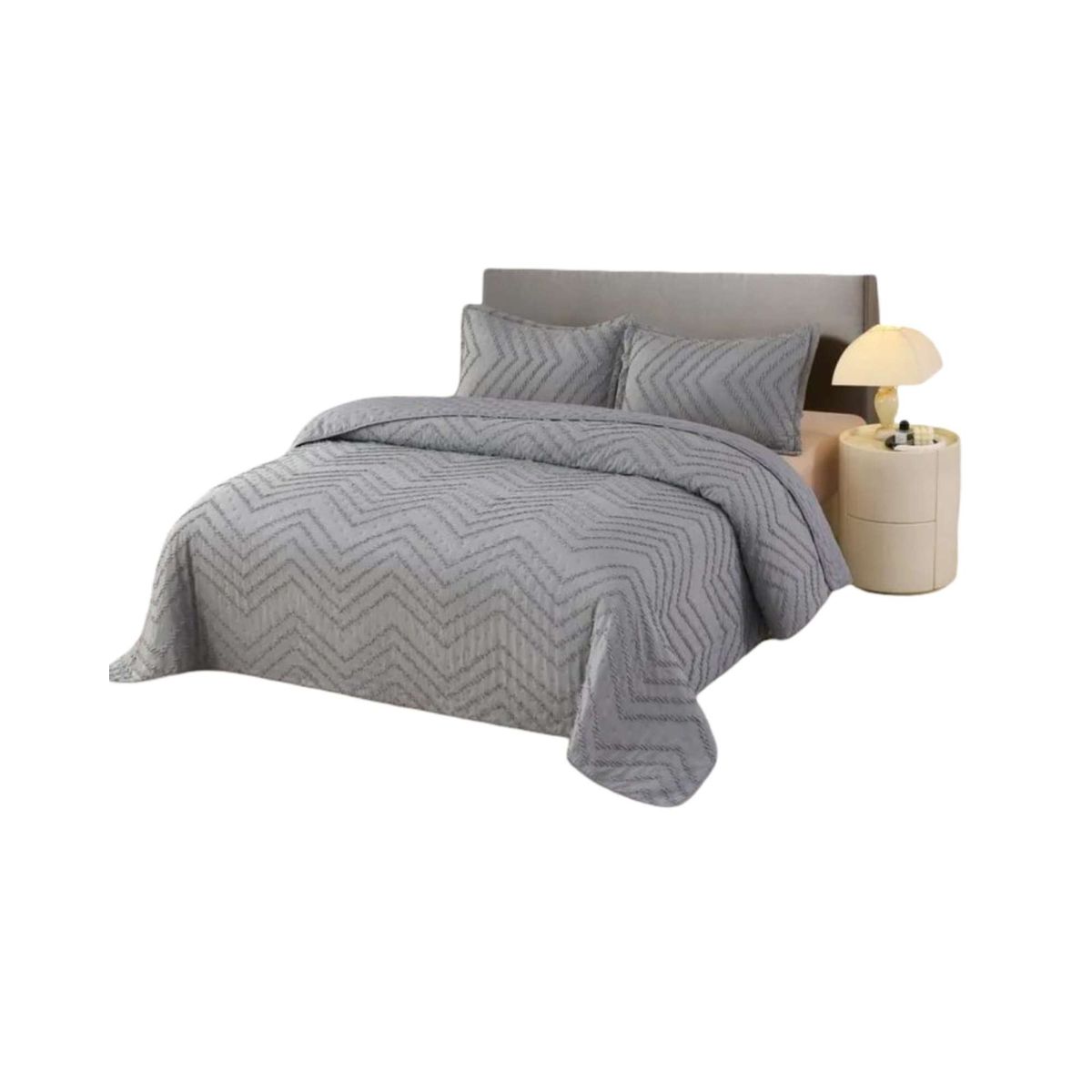 GENERICO - Cubrecama de verano Chevron king-super king