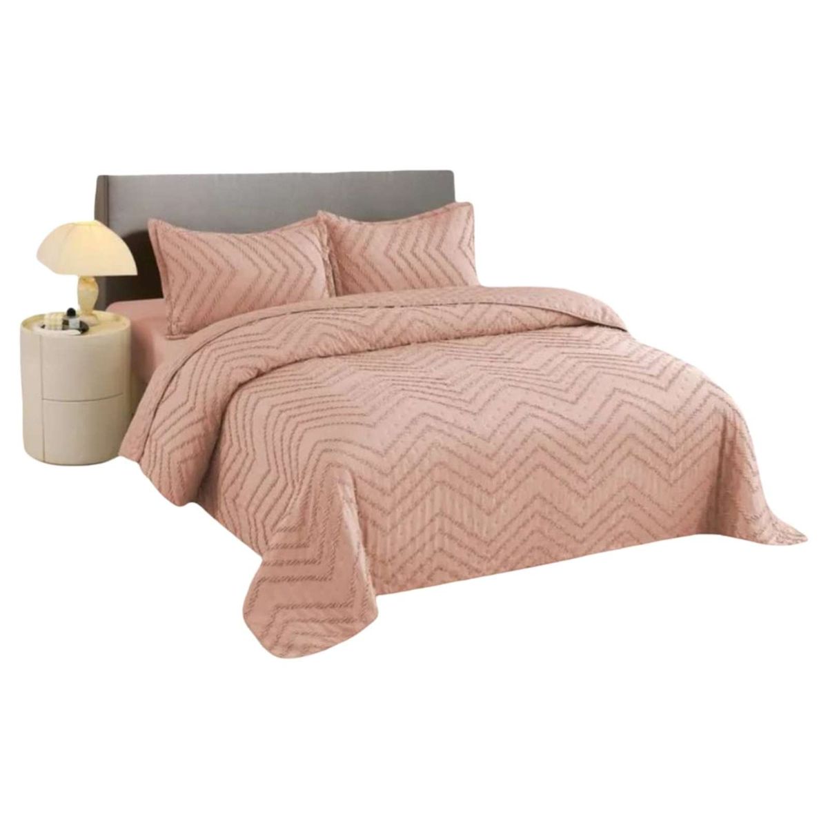 GENERICO - Cubrecama de verano Chevron king-super king