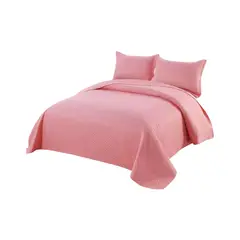 GENERICO - Quilt de verano cuadricula king-super king