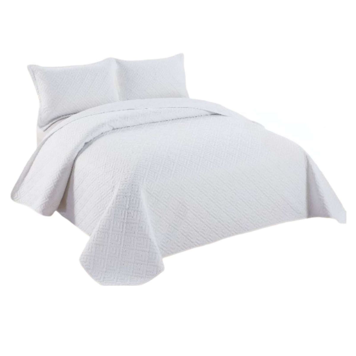GENERICO - Quilt de verano cuadricula king-super king