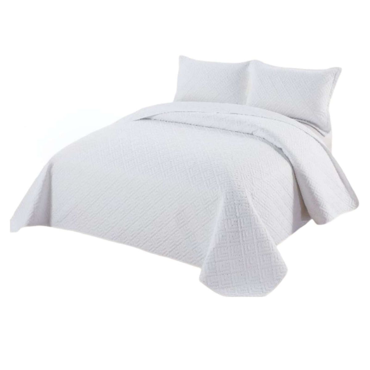 GENERICO - Quilt de verano cuadricula king-super king