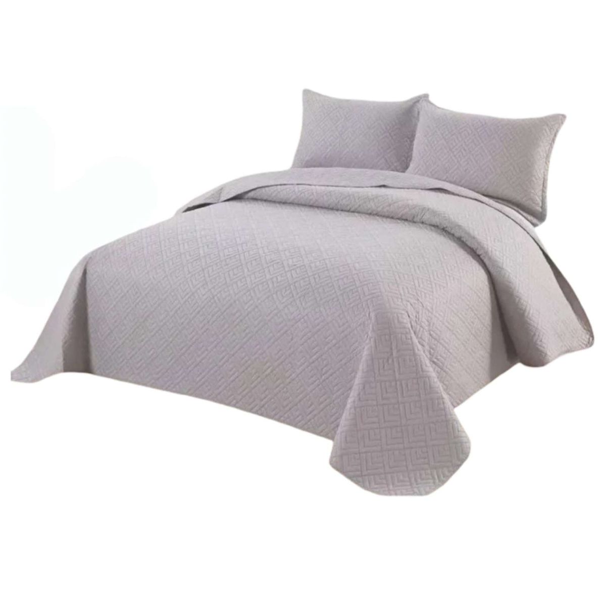 GENERICO - Quilt de verano cuadricula king-super king