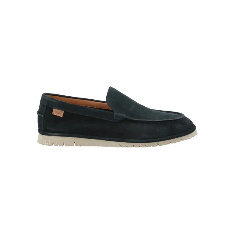 Mocasín Cuero Hombre Piastri Azul