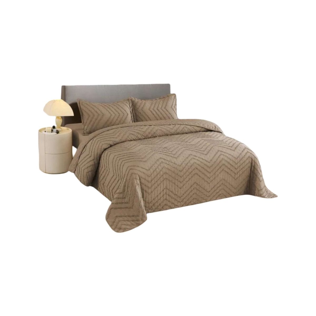 GENERICO - Cubrecama de verano Chevron king-super king