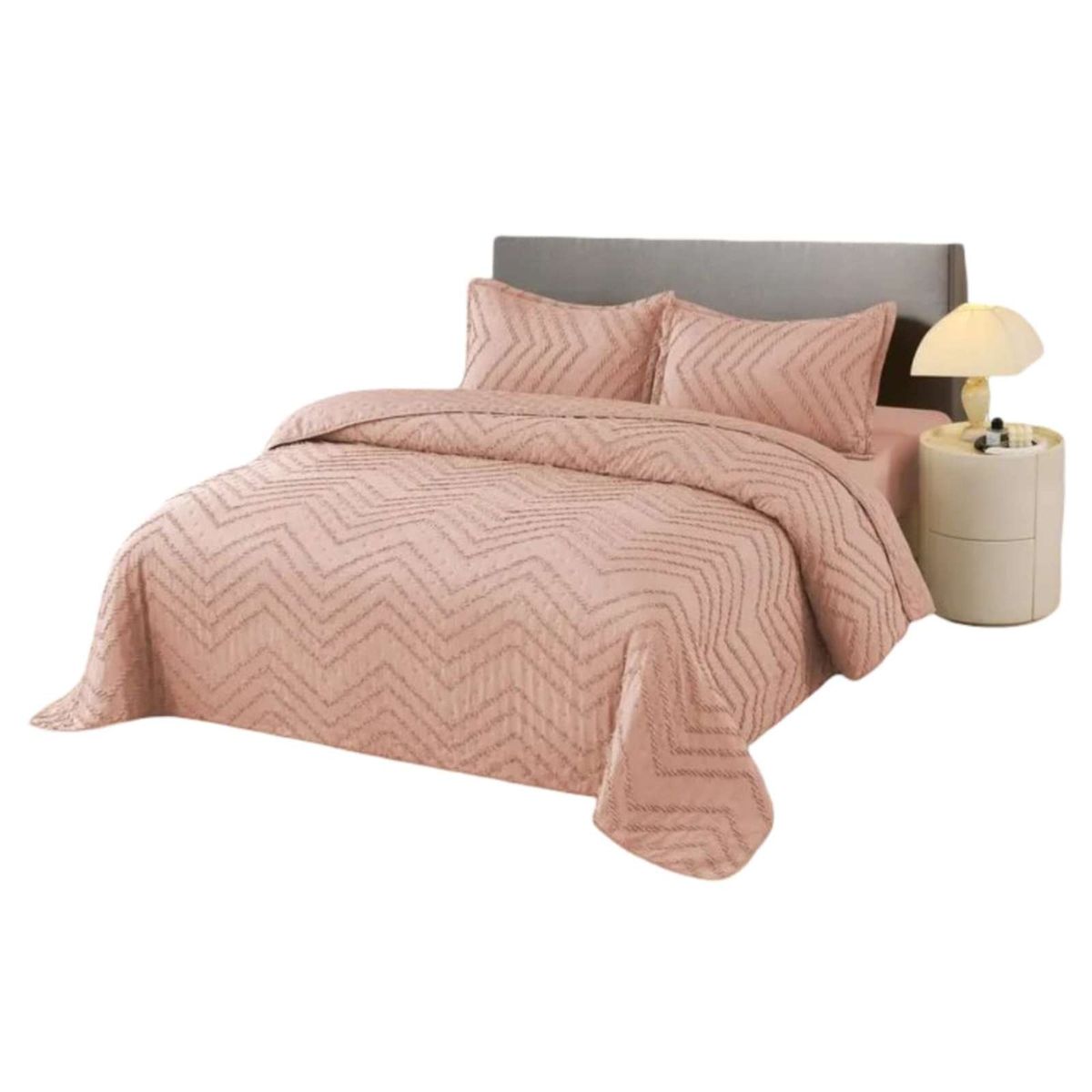 GENERICO - Cubrecama de verano Chevron king-super king