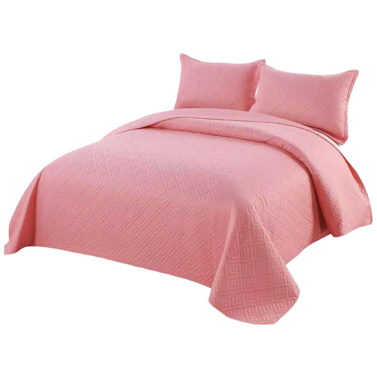 GENERICO - Quilt de verano cuadricula 2 plazas