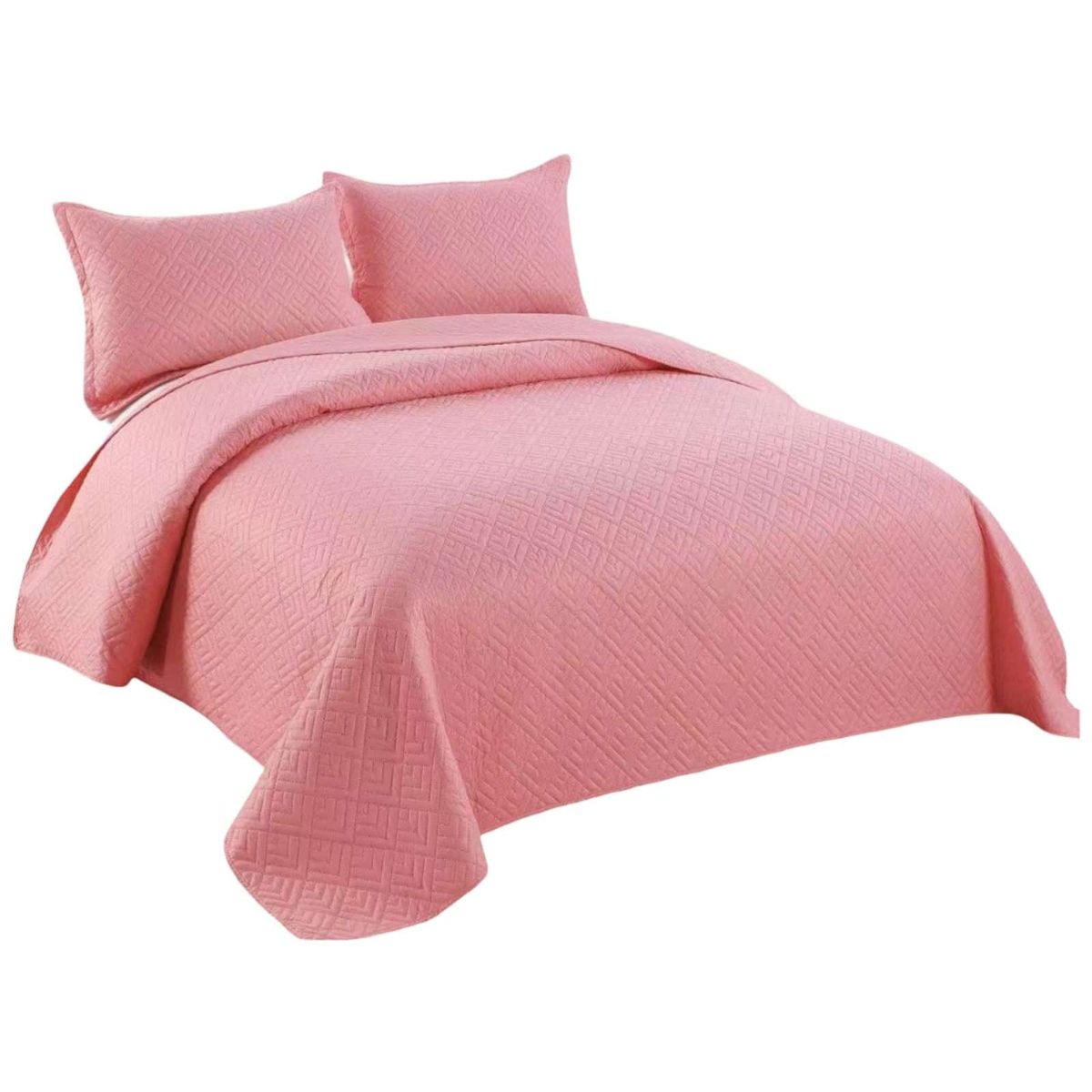 GENERICO - Quilt de verano cuadricula 2 plazas