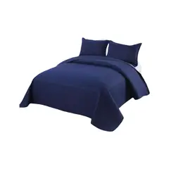 GENERICO - Quilt de verano cuadricula 2 plazas