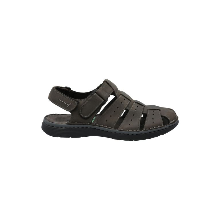 Sandalia Cuero Hombre Riqui Gris