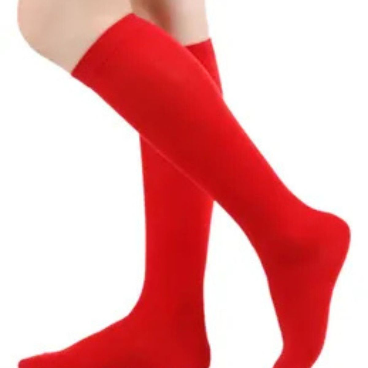 LOOK SHOP - Pack 3 Pares Calceta Escolar. Calceta Larga Colores. Rojo 691