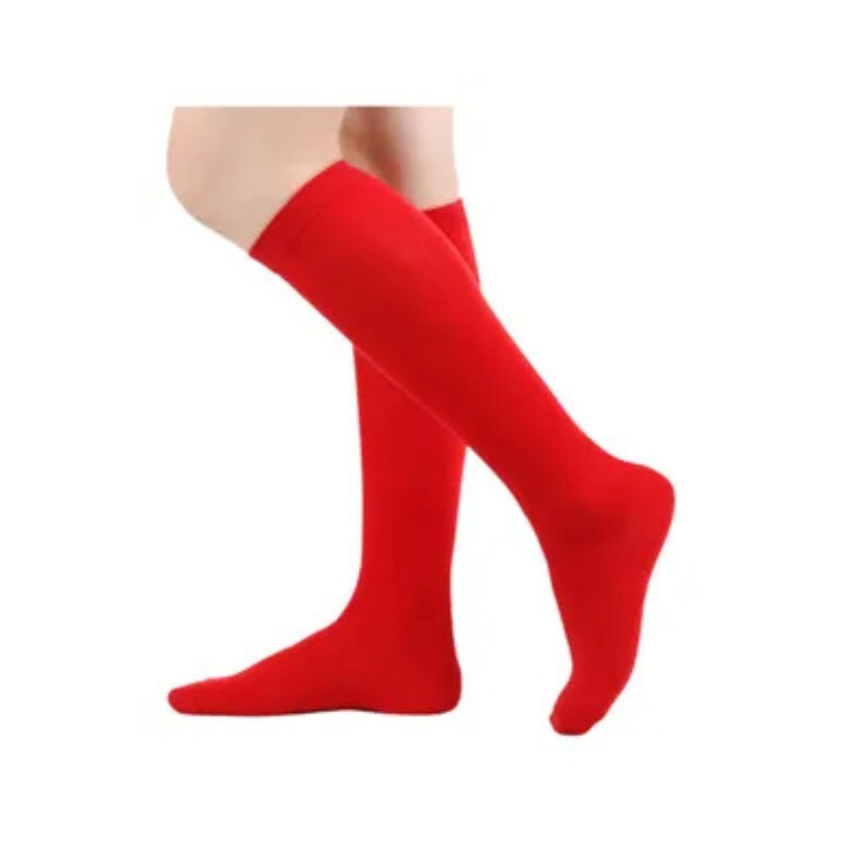 LOOK SHOP - Pack 3 Pares Calceta Escolar. Calceta Larga Colores. Rojo 691