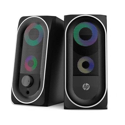 Imagen 2 del producto Parlantes DHE-6001 2.0 Multimedia USB + AUX 3.5 mm para PC Negro