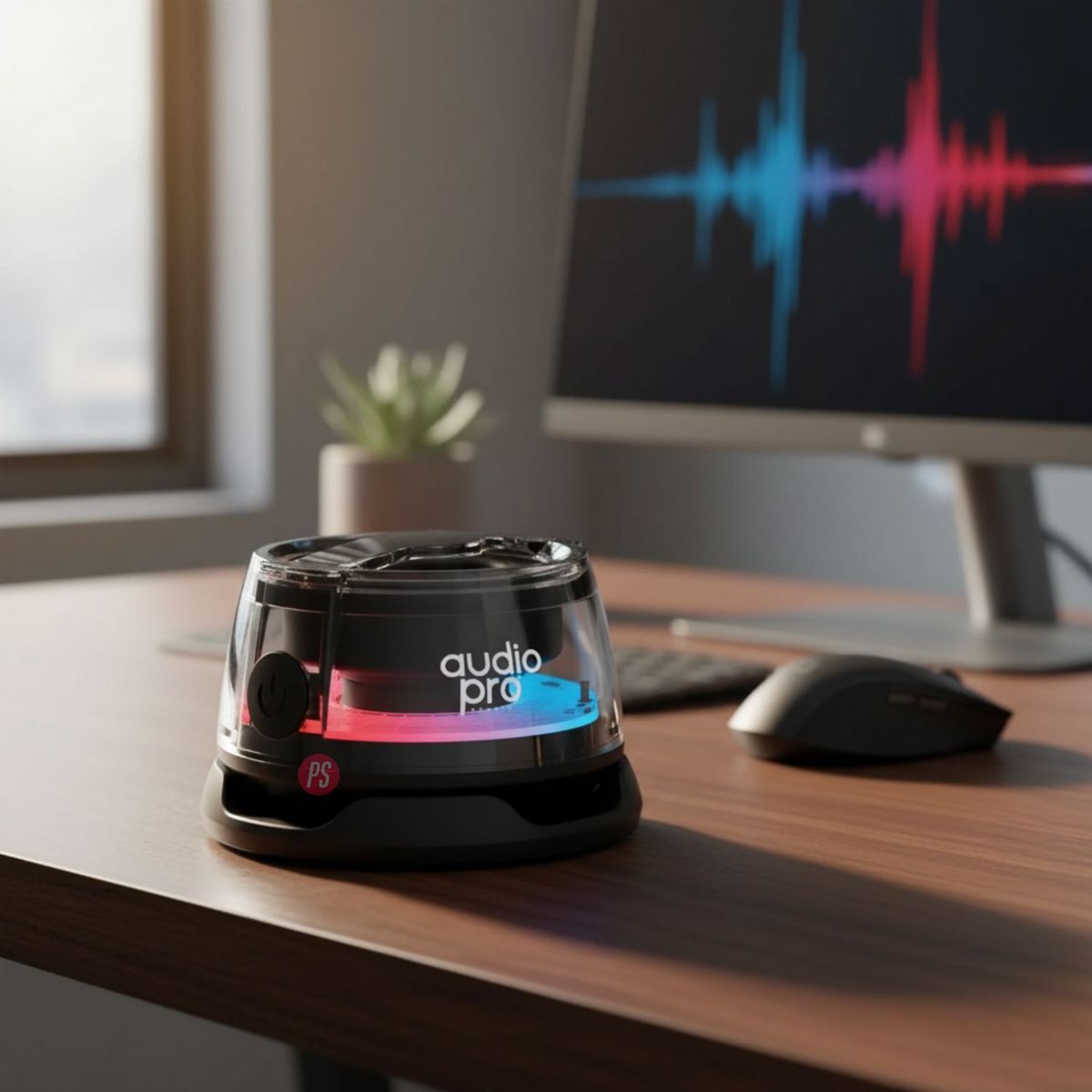 AUDIO PRO - Parlante Mini RGB 5W Magnetico Recargable USB-C Colores - PS