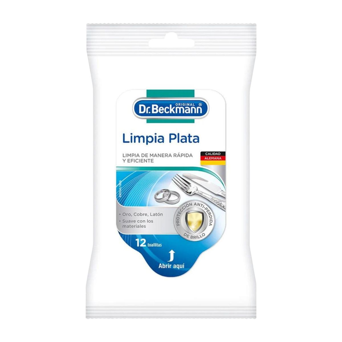 DR BECKMANN - Toallitas para Plata y Metales Dr. Beckmann 12 Un