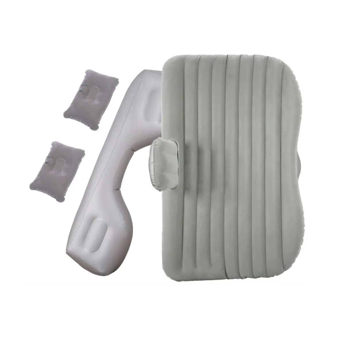 GENERICO - Colchon Inflable Asiento Trasero Auto + Compresor De Aire Color Gris