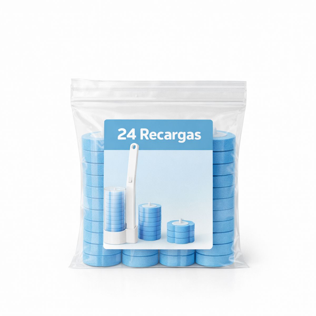 TEVERE - Recargas Cepillo Higiénico Para Wc  24 Uni