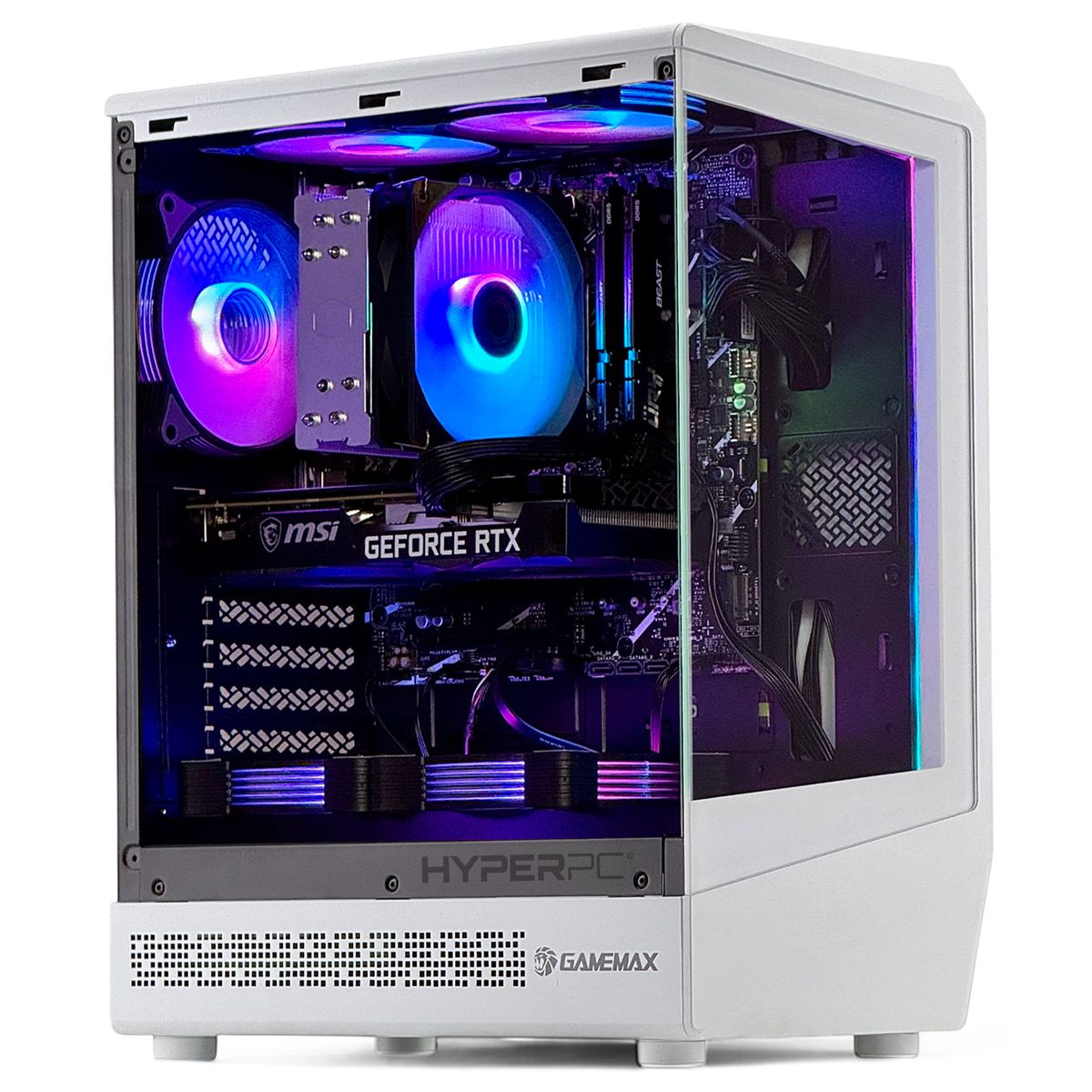 HYPERPC - PC GAMER Blanco AMD RYZEN 7 8700 16Gb DDR5 1Tb RTX 5050
