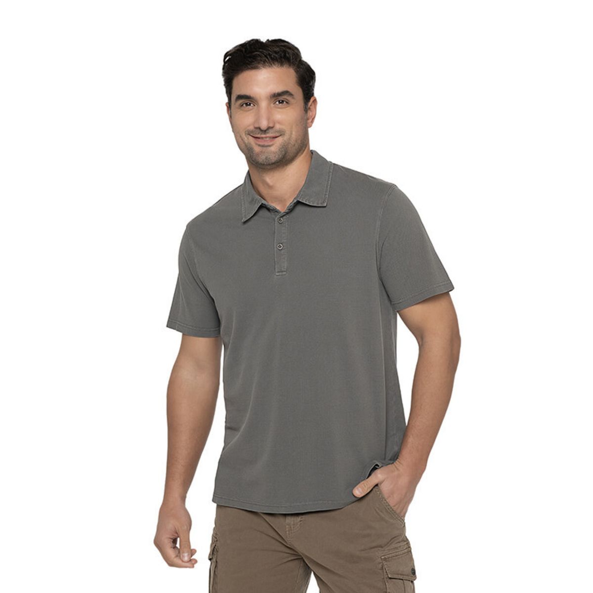 PANAMA JACK - Polera Hombre Casual Gris Panama Jack