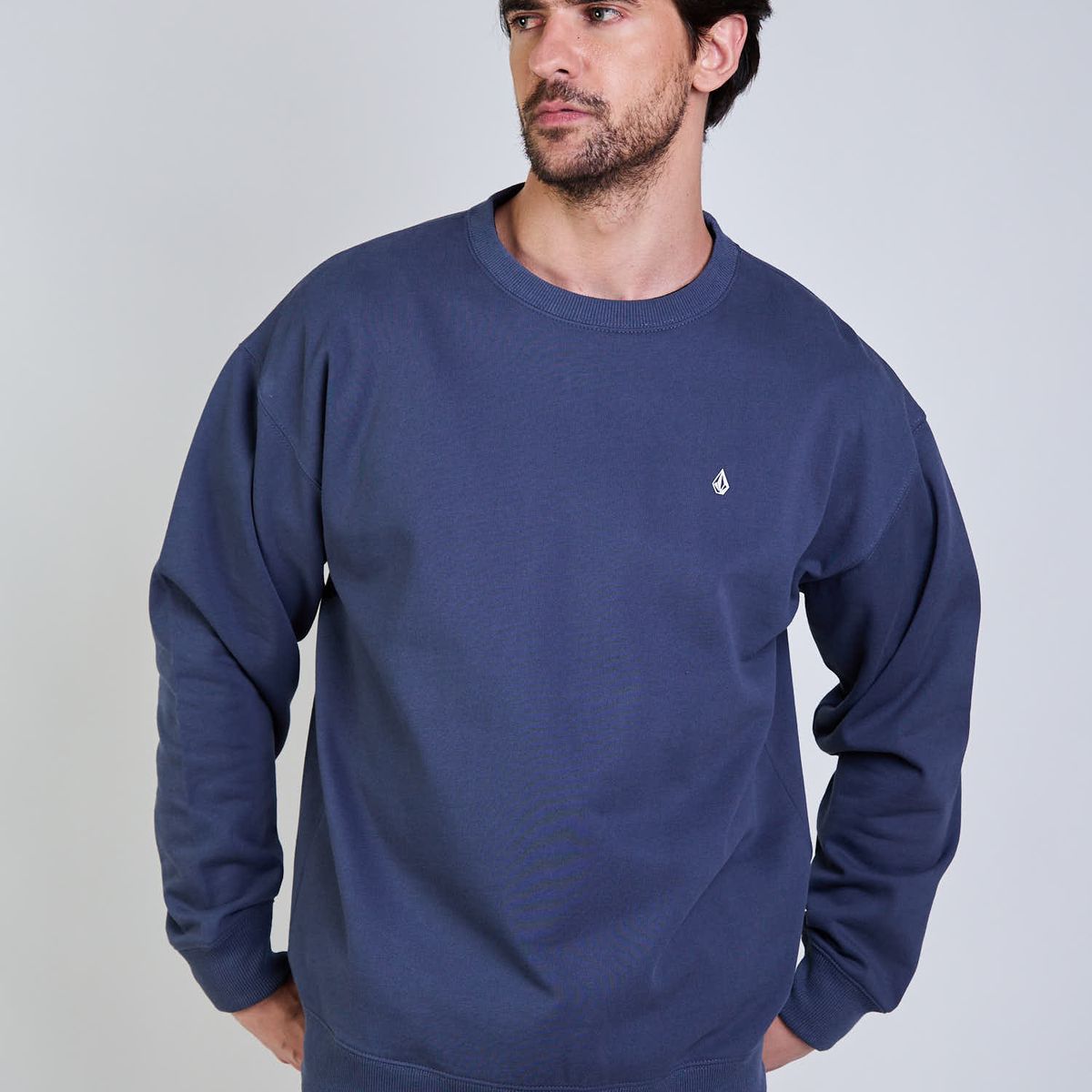 VOLCOM - Poleron CR Single Stone Crew Azul Hombre Volcom