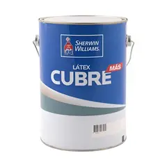 SHERWIN WILLIAMS - Latex Cubre Mas Blanco Galón
