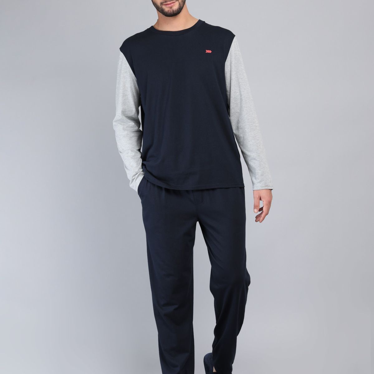 ARROW - Pijama Largo Regular Fit Azul Arrow ARROW
