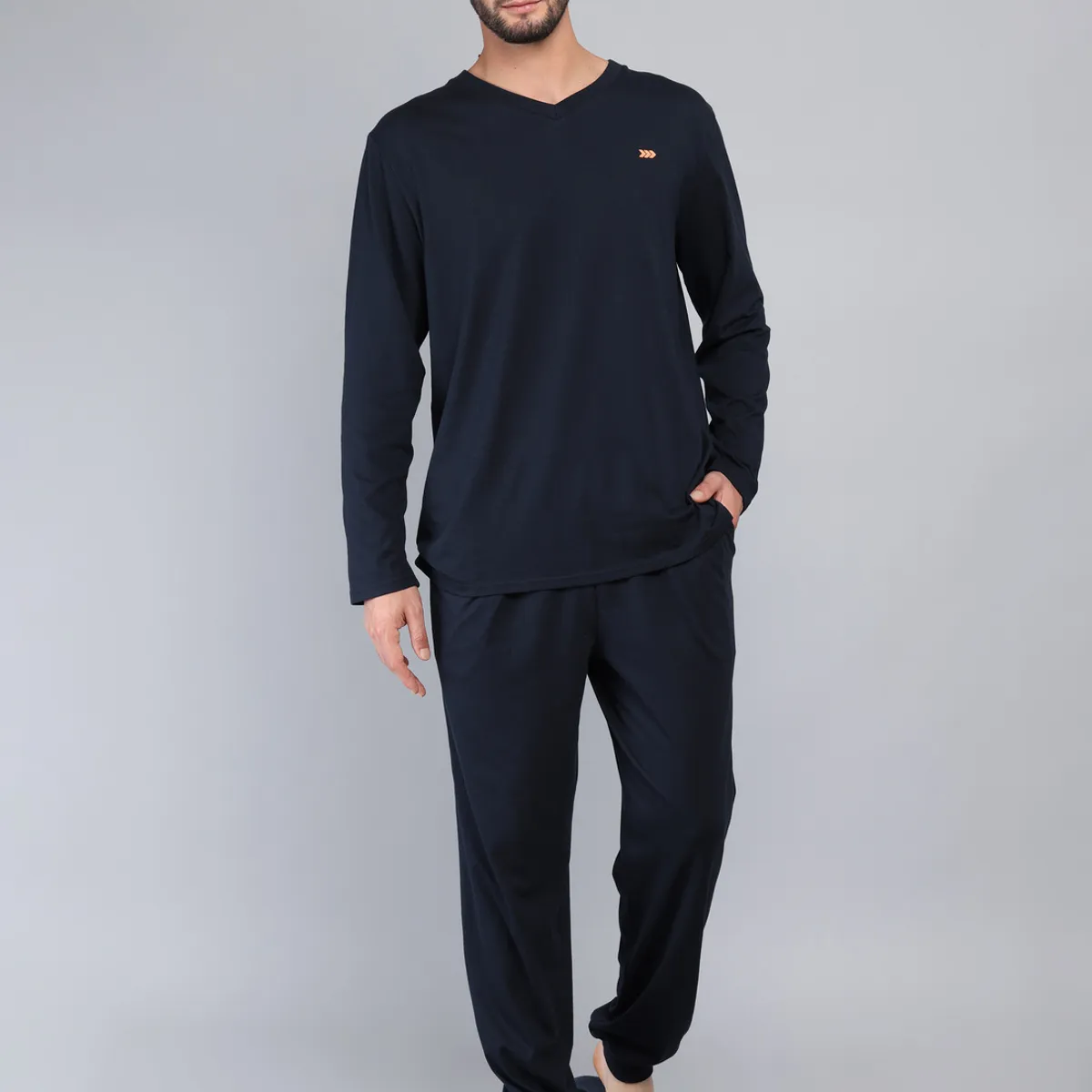 ARROW - Pijama Largo Regular Fit Azul Arrow ARROW