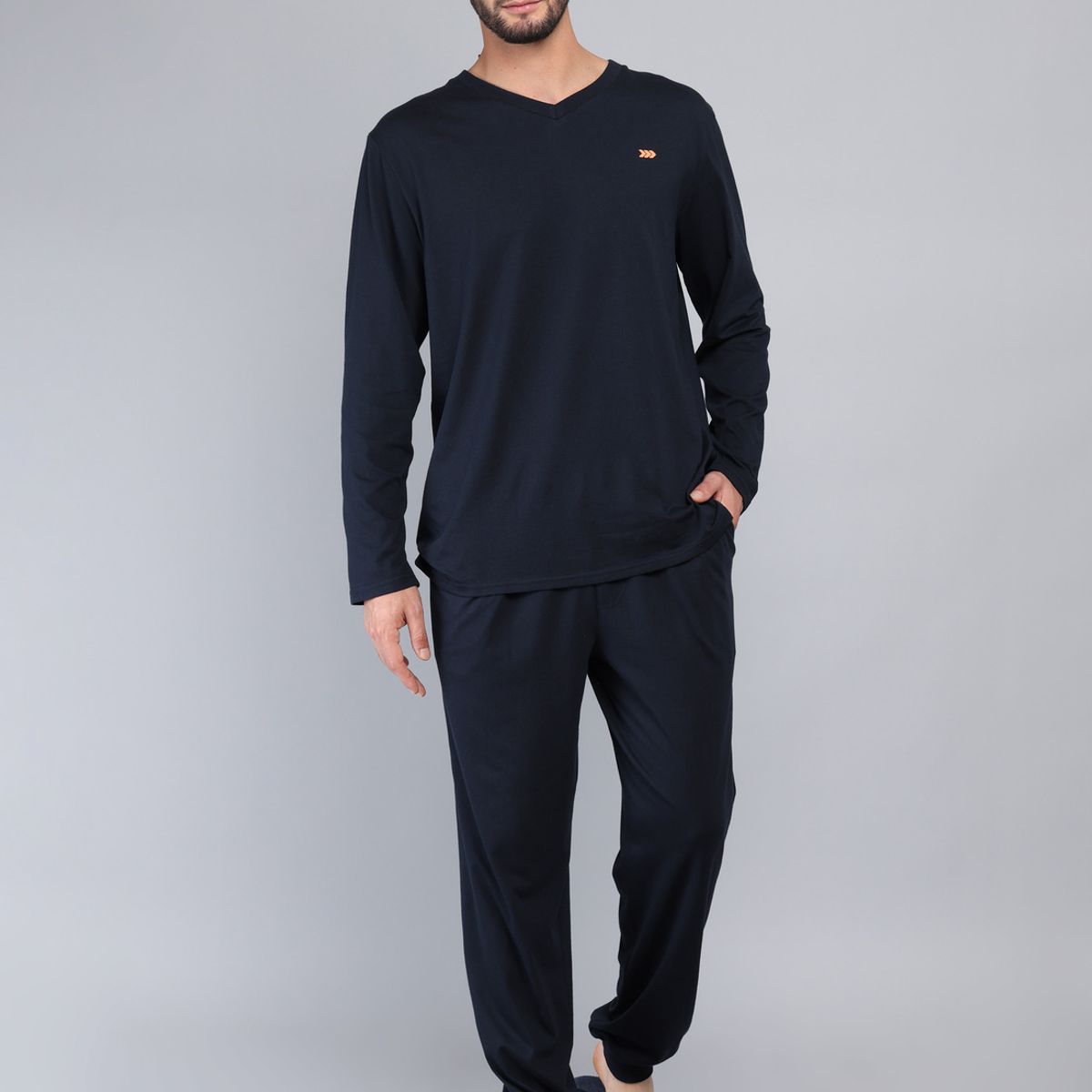 ARROW - Pijama Largo Regular Fit Azul Arrow ARROW