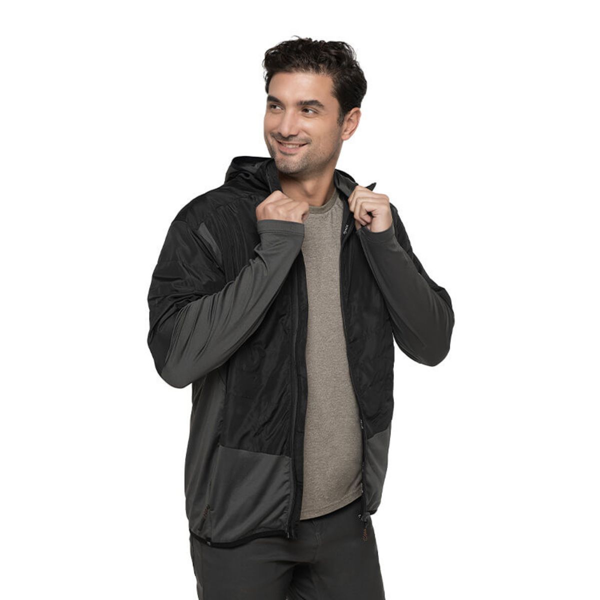 PANAMA JACK - Polerón Hombre Deportivo Gris Panama Jack