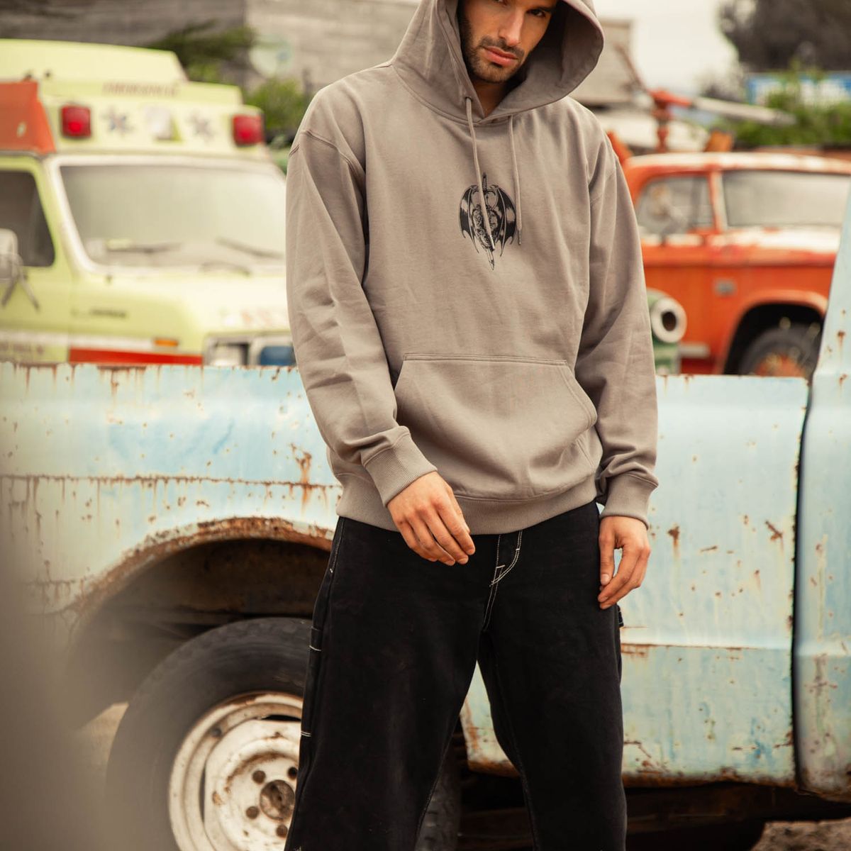 VOLCOM - Poleron Canguro Noder Pullover Café Hombre Volcom