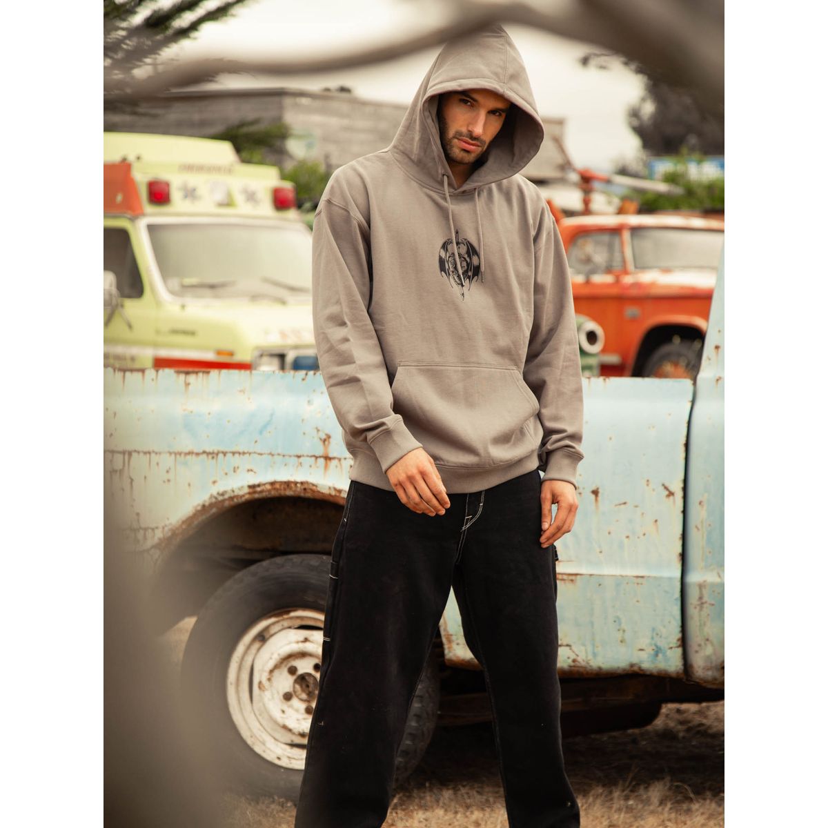 VOLCOM - Poleron Canguro Noder Pullover Café Hombre Volcom