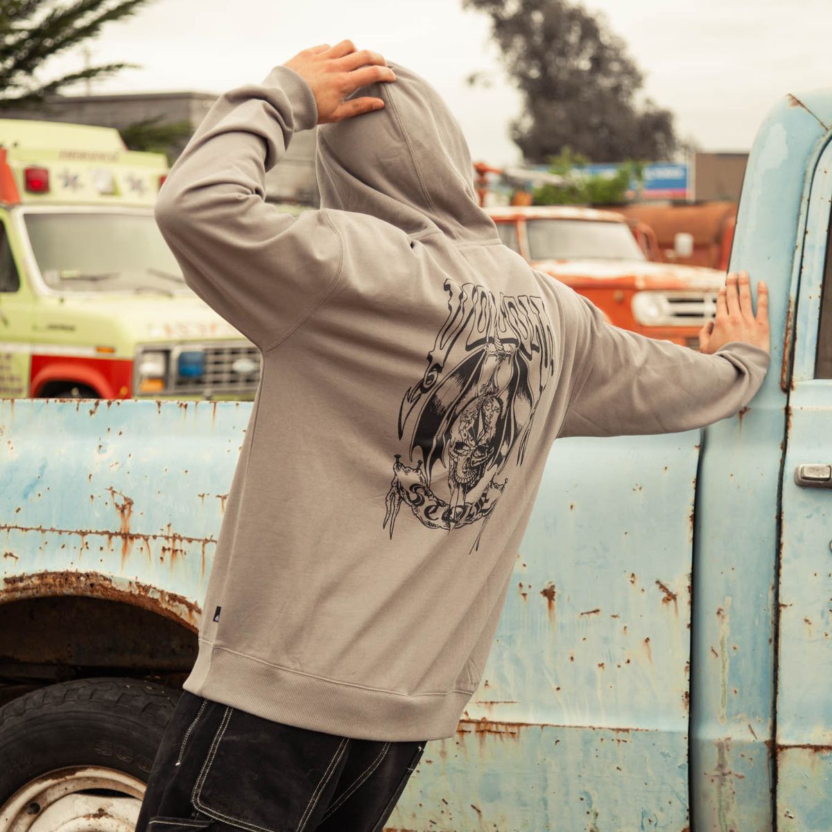 VOLCOM - Poleron Canguro Noder Pullover Café Hombre Volcom