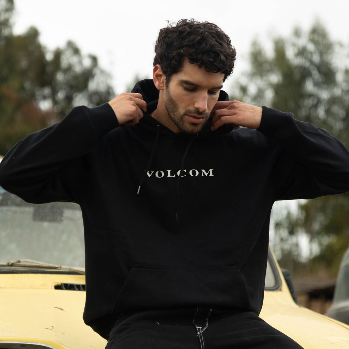 VOLCOM - Poleron Canguro VLC Stone Po Negro Hombre Volcom