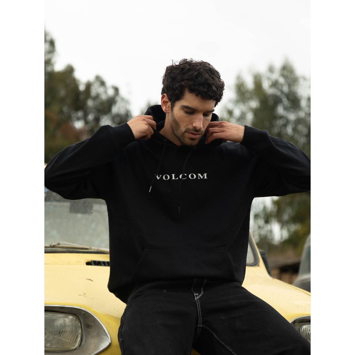 VOLCOM - Poleron Canguro VLC Stone Po Negro Hombre Volcom