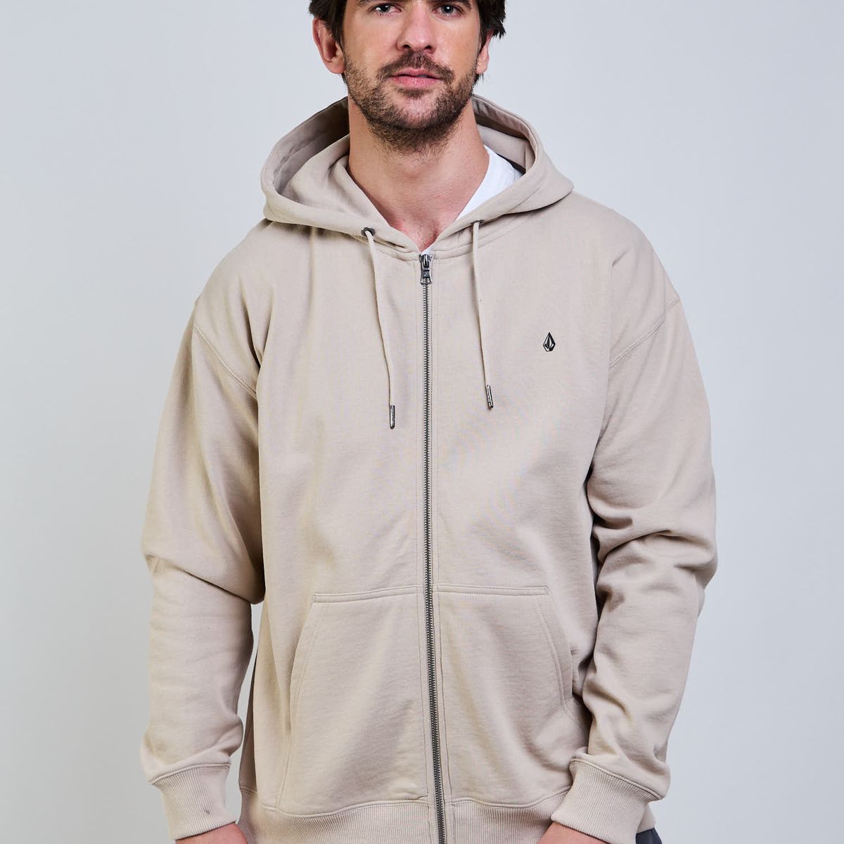 VOLCOM - Poleron FZ Single Stone Zip Beige Hombre Volcom