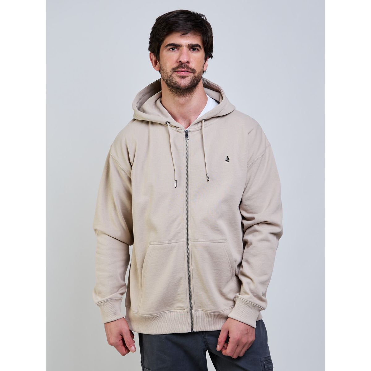 VOLCOM - Poleron FZ Single Stone Zip Beige Hombre Volcom