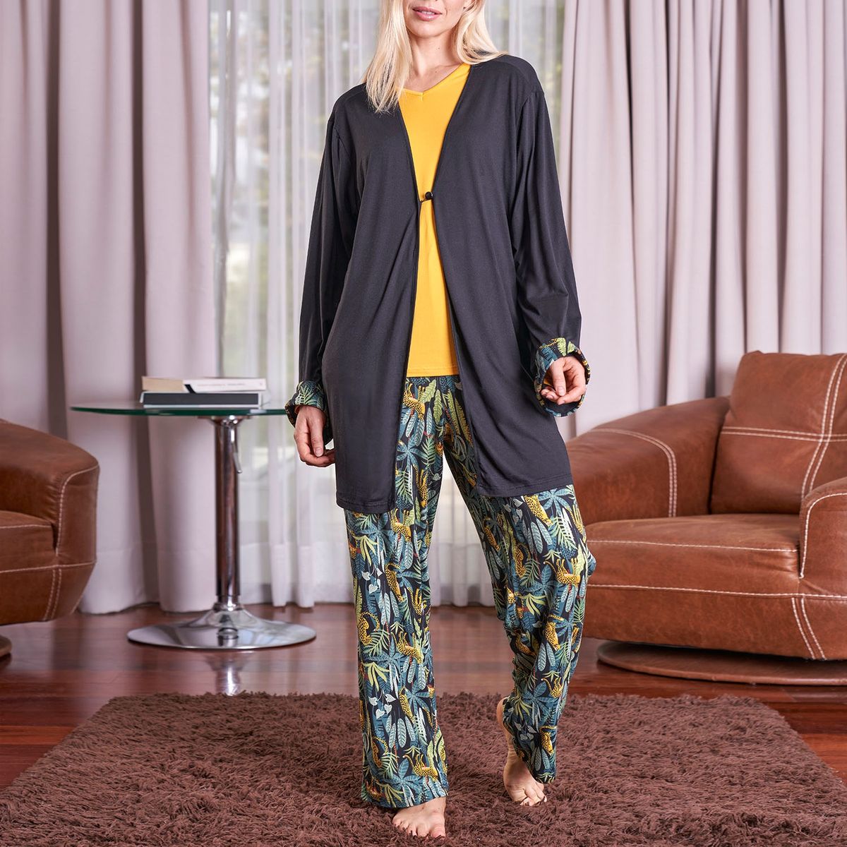 BAZIANI - Pijama Mujer manga larga