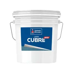 SHERWIN WILLIAMS - Latex Cubre Mas Blanco 4 galones