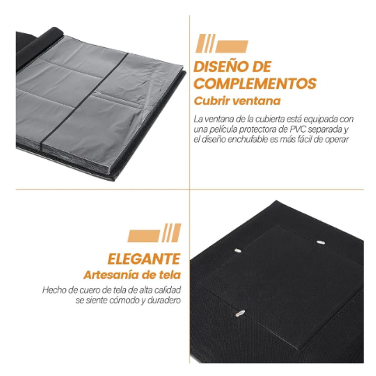 GENERICO - Álbum Fotográfico Para 500 Fotos Set Paquete 1 Piezas Negro Lunares